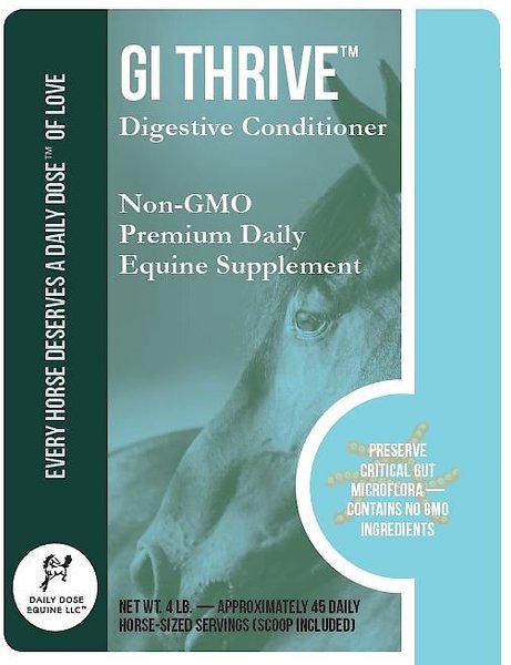 Daily Dose Equine GI Thrive Digestive Conditioner Powder Horse Supplement