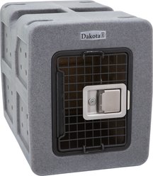 Dakota 283 G3 Framed Door Dakota Guard Antimicrobial Dog Kennel, Small, Dark Granite