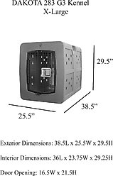 Dakota 283 G3 Framed Door Dog Kennel, Blue, X-Large slide 2 of 6