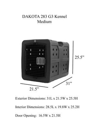 Show full view: Dakota 283 G3 Framed Door Dog Kennel, Coyote Granite, Medium slide 2 of 6