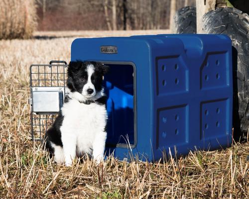 Show full view: Dakota 283 G3 Framed Door Dog Kennel, Small, Blue slide 4 of 6