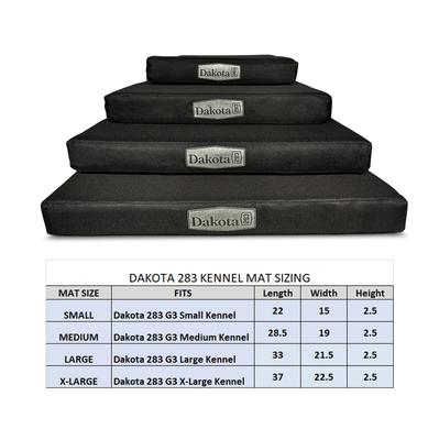 Show full view: Dakota 283 G3 Kennel Dog Mat, Black, Medium slide 4 of 9