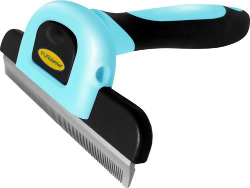 Show full view: Dakpets FURblaster Deshedding & Light Trimming Tool for Long & Short Hair Dogs & Cats, Blue slide 1 of 12