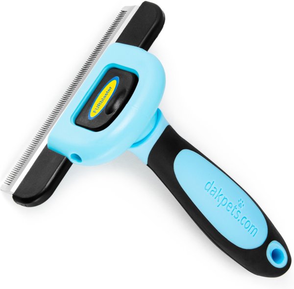Show full view: Dakpets FURblaster Deshedding & Light Trimming Tool for Long & Short Hair Dogs & Cats, Blue slide 2 of 11