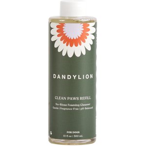 Dandylion Clean Paws No-Rinse Foaming Dog Cleanser Refill, 10-fl oz bottle