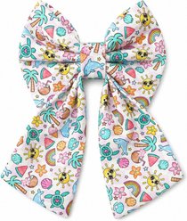 DAPPER DEXTER Beach Day Sailor Accessories Dog Bow Tie, Pink