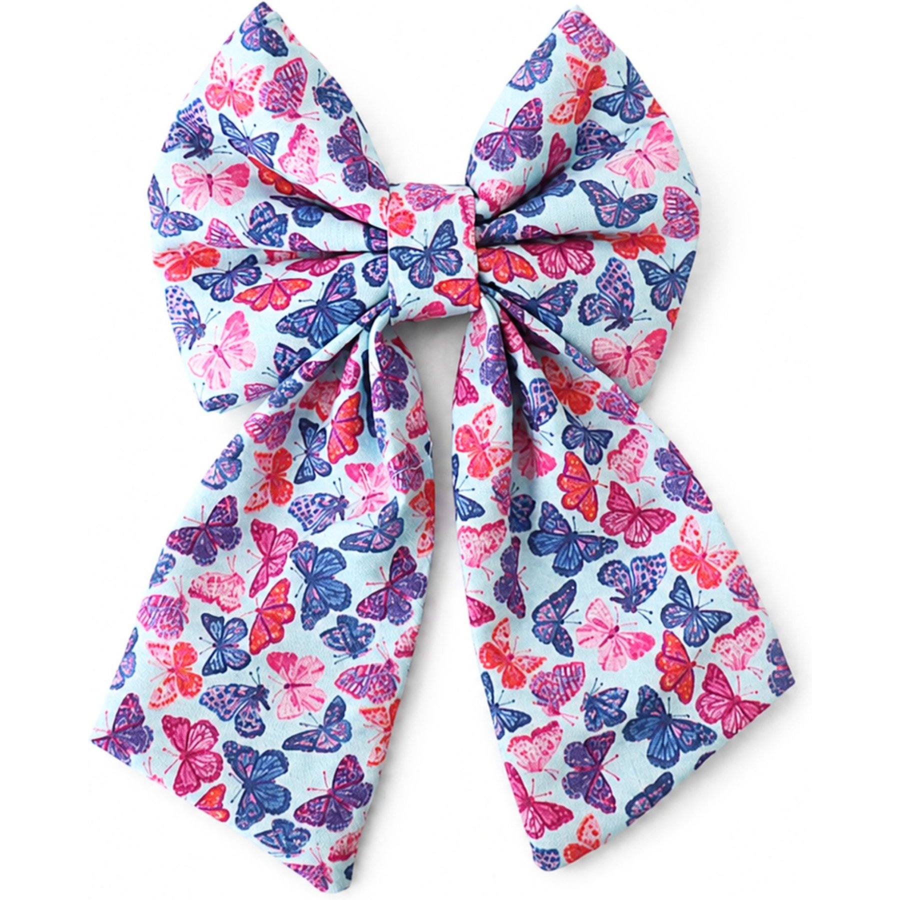 DAPPER DEXTER Butterflies Sailor Accessories Dog Bow Tie, Purple