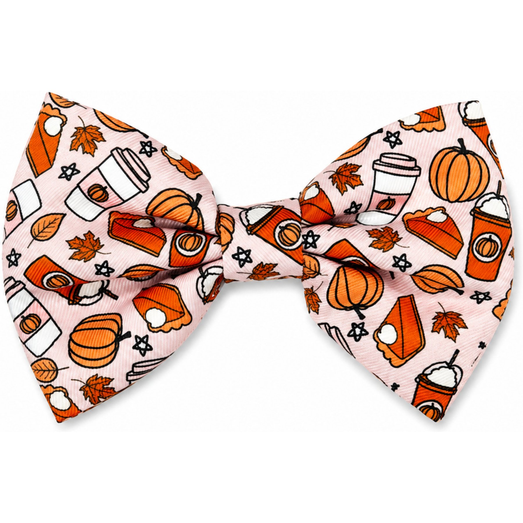 DAPPER DEXTER Pumpkin Spice Accessories Dog Bow Tie, Ivory
