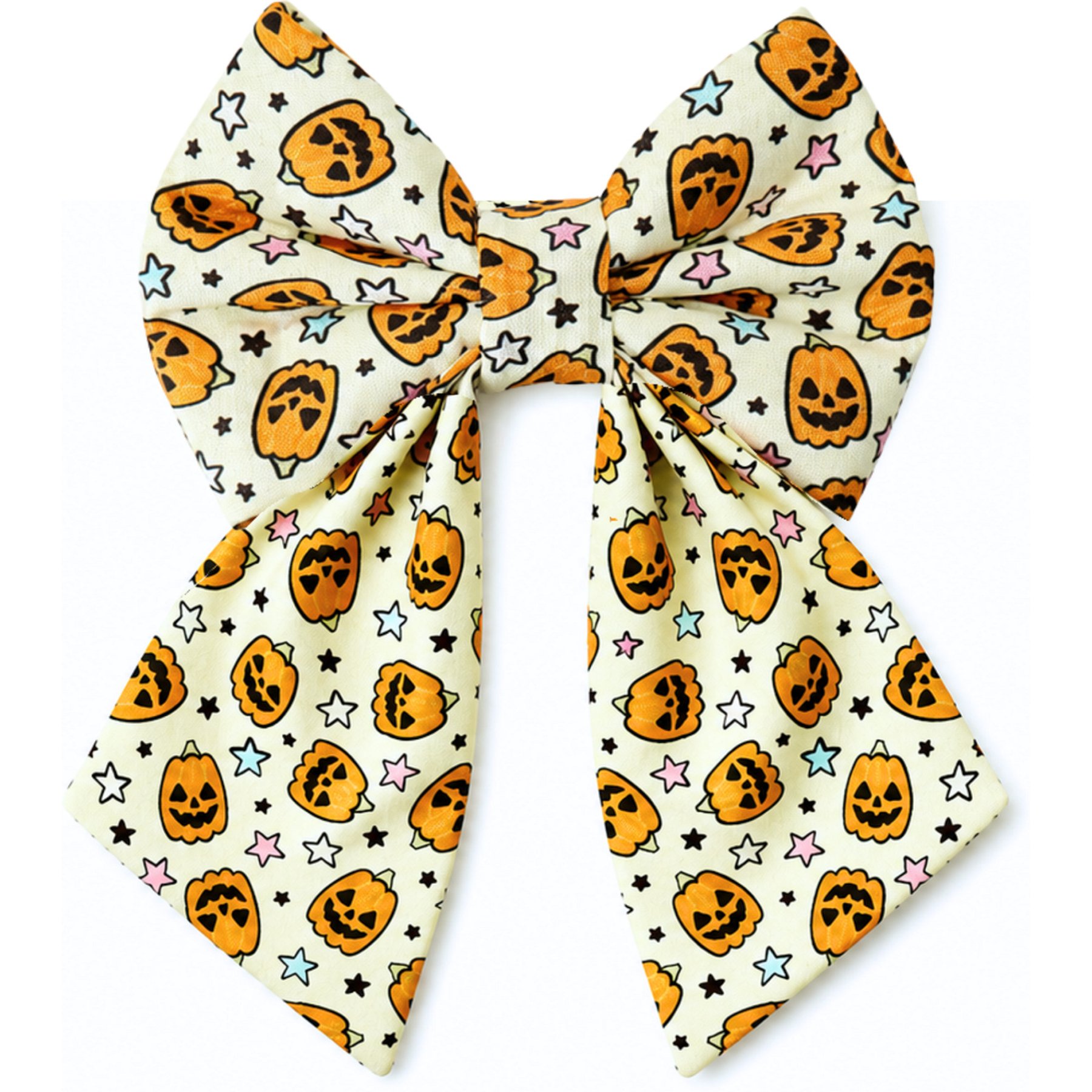 DAPPER DEXTER Spooky Cute Pumpkins Sailor Accessories Dog Bow Tie, Orange