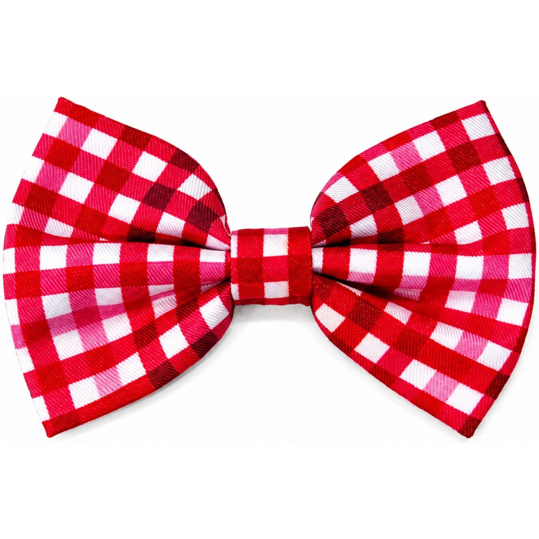 DAPPER DEXTER Sweetheart Plaid Accessories Dog Bow Tie, Red