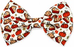 DAPPER DEXTER Thanksgiving Accessories Dog Bow Tie, Ivory