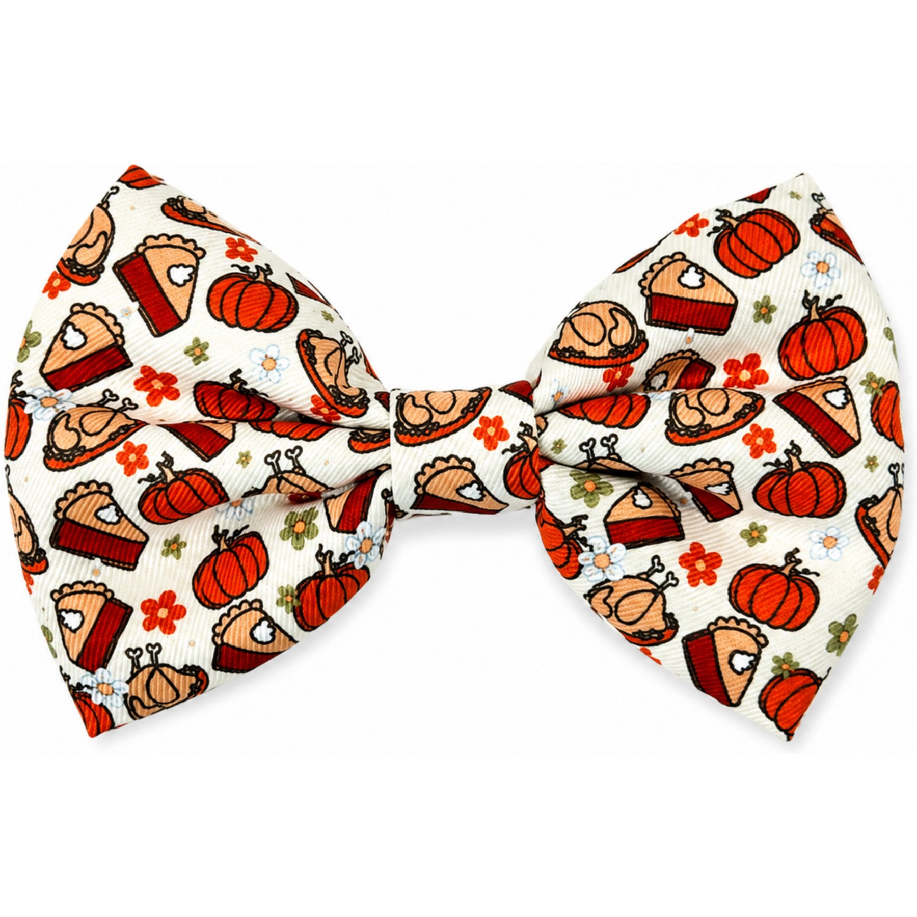 DAPPER DEXTER Thanksgiving Accessories Dog Bow Tie, Ivory