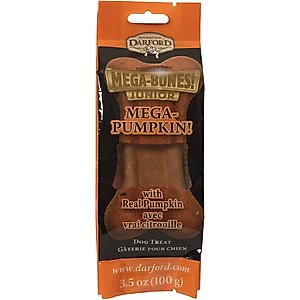 Darford Mega Pumpkin Junior Bone Dog Treat, 1 count