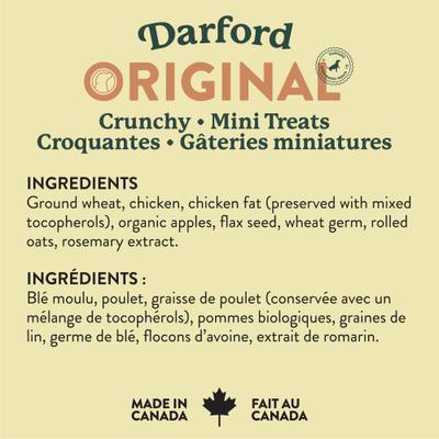 Show full view: Darford Original No-Corn-Wheat-Soy Chicken Bone Adult Small Crunchy Dog Treats, 24-oz bag slide 6 of 8