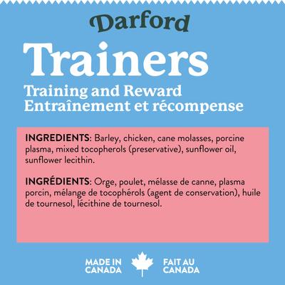 Show full view: Darford Trainers No-Corn-Wheat-Soy Chicken Oven Baked Adult Crunchy Dog Treats, 6-oz bag slide 3 of 5