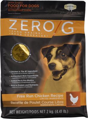 Show full view: Darford Zero/G Free Run Chicken Recipe Limited Ingredients Dry Dog Food, 4.4-lb bag slide 3 of 7