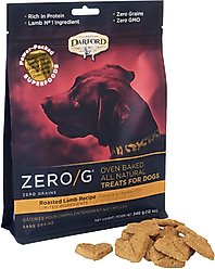 Darford Zero/G Grain-Free Roasted Lamb Dog Treats, 12-oz bag