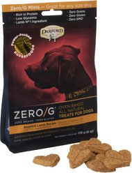 Darford Zero/G Minis Grain-Free Roasted Lamb Dog Treats, 6-oz bag