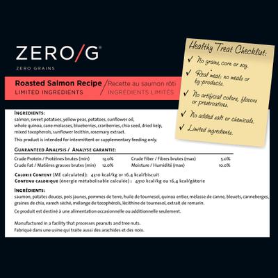 Show full view: Darford Zero/G Minis Grain-Free Roasted Salmon Dog Treats, 6-oz bag slide 7 of 7