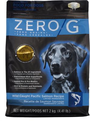 Show full view: Darford Zero/G Wild Caught Pacific Salmon Recipe Limited Ingredients Dry Dog Food, 4.4-lb bag slide 3 of 9
