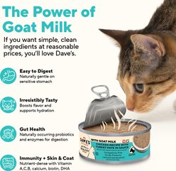 Dave's Pet Food Grain-Free Chicken Flavored in Goat's Milk & Broth Pate Wet Cat Food, 5.5-oz can, 12 count slide 2 of 9