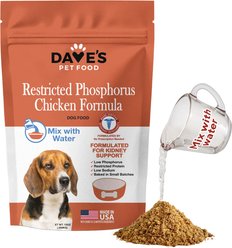 Dave's Pet Food Restricted Phosphorus Chicken Formula Kidney Support Crumble Dog Food, 13-oz bag