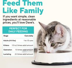 Dave's Pet Food Variety Pack Grain-Free Chicken & Turkey in Goat's Milk & Broth Wet Cat Food, 5.5-oz can, 12 count slide 2 of 9