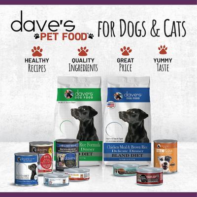 Show full view: Dave's Pet Food 95% Premium Turkey & Turkey Liver Grain-Free Recipe Canned Wet Dog Food, 12.5-oz, case of 12 slide 8 of 11