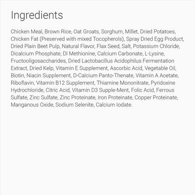 Show full view: Dave's Pet Food Chicken Meal & Brown Rice Delicate Dinner Dry Dog Food, 16.5-lb bag slide 4 of 8