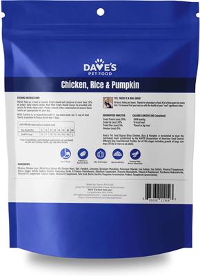 Show full view: Dave's Pet Food Chicken, Rice & Pumpkin High-Protein Freeze-Dried Dog Treats, 12-oz bag slide 3 of 4