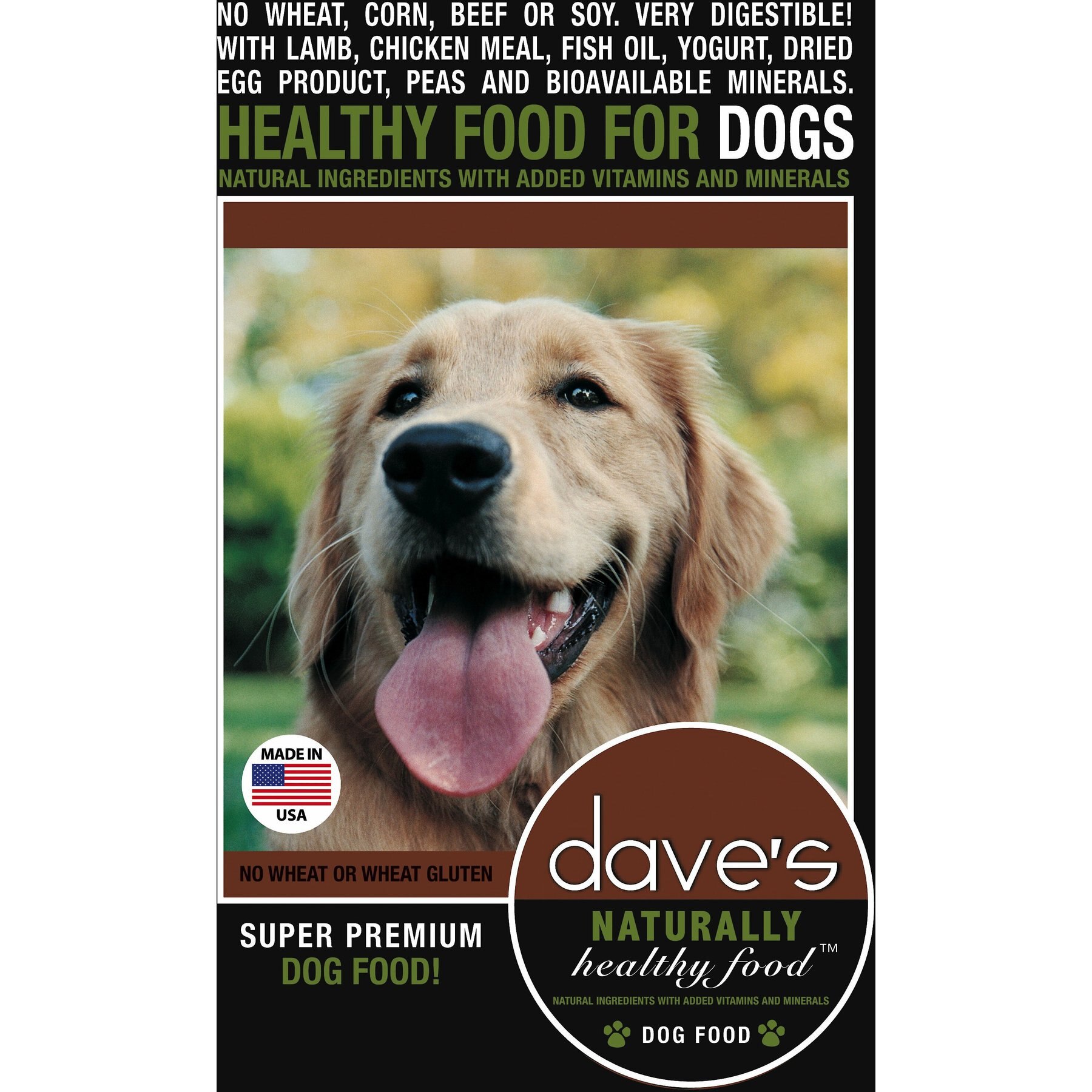 Dave's Pet Food Naturally Healthy Adult Dry Dog Food, 18-lb bag