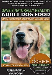 Dave's Pet Food Naturally Healthy Adult Dry Dog Food, 4-lb bag