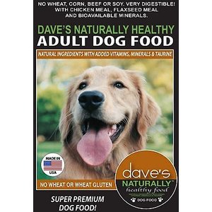 Dave's Pet Food Naturally Healthy Adult Dry Dog Food, 4-lb bag