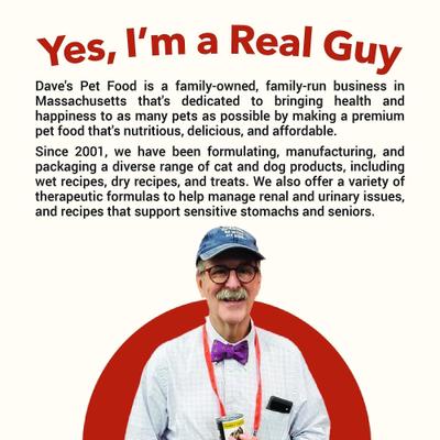 Show full view: Dave's Pet Food Naturally Healthy Chicken & Beef Entree Pate Canned Wet Dog Food, 13.2-oz, case of 12 slide 8 of 10