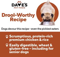Dave's Pet Food Naturally Healthy Chicken & Rice Recipe Pate Canned Wet Dog Food, 13.2-oz can, case of 12 slide 2 of 8