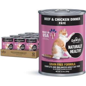 DAVE'S PET FOOD Naturally Healthy Grain-Free Beef Chicken Dinner