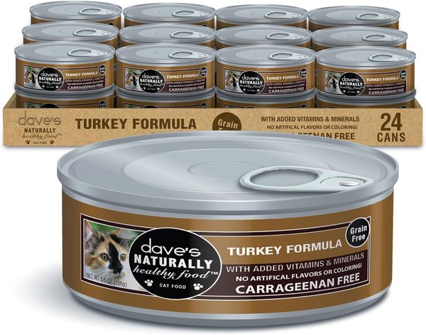 Dave's Naturally Healthy Turkey and Giblets Pate Dinner Canned Cat Food