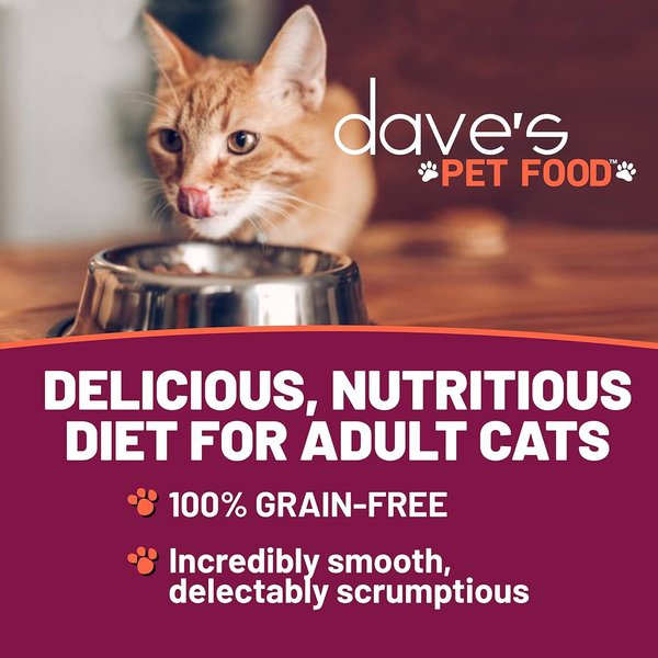 Show full view: Dave's Pet Food Naturally Healthy Tuna & Chicken Dinner in Gravy Grain-Free Wet Cat Food, 3-oz can, case of 24 slide 3 of 11