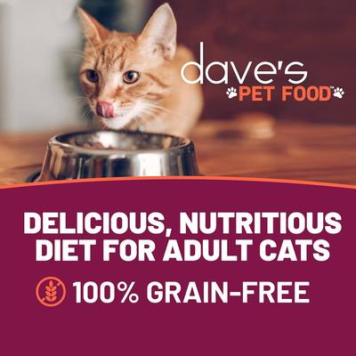 Show full view: Dave's Pet Food Naturally Healthy Tuna & Salmon Dinner in Aspic Grain-Free Canned Wet Cat Food, 3-oz can, 24 count slide 3 of 11