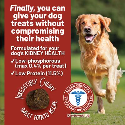 Show full view: Dave's Pet Food Renal-Friendly Sweet Potato Grain-Free Soft & Chewy Dog Treats, 5-oz bag slide 3 of 10