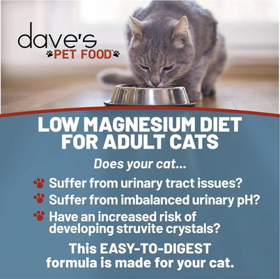 Show full view: Dave's Pet Food Restricted Magnesium Chicken Diet Wet Canned Cat Food, 5.5-oz can, case of 24 slide 3 of 11