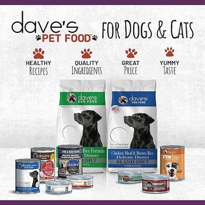 Show full view: Dave's Pet Food Saucey Pate Chicken & Tuna Recipe Grain-Free Canned Wet Cat Food, 5.5-oz can, case of 24 slide 8 of 9