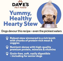 Dave's Pet Food Stewlicious Beef & Vegetable Stew. Grain-Free Canned Wet Dog Food, 13.2-oz, case of 12 slide 2 of 7