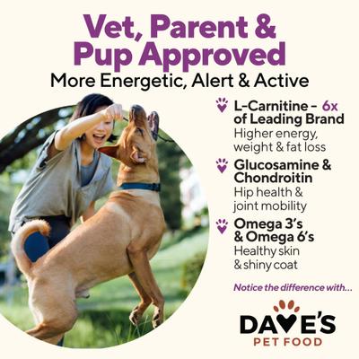 Show full view: Dave's Pet Food Weight Management Turkey & Vegetables Recipe Pate Wet Canned Dog Food,13.2-oz can, case of 12 slide 6 of 13