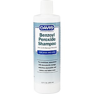 Davis Benzoyl Peroxide Dog & Cat Shampoo, 12-fl oz bottle