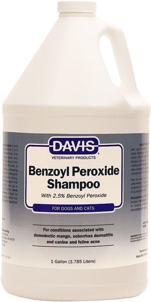 Davis Benzoyl Peroxide Dog & Cat Shampoo, 1-gal bottle