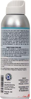 Show full view: Davis Dry Dog & Cat Shampoo, 5-fl oz bottle slide 2 of 3