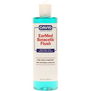 Davis EarMed Boracetic Dog & Cat Flush, 12-fl oz bottle