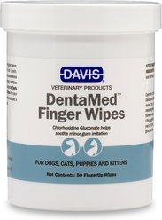 Davis Manufacturing DenaMed Finger Wipes Tartar-Control Dog, 50 count