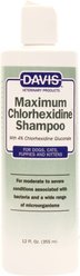 Davis Maximum Chlorhexidine Dog & Cat Shampoo, 12-fl oz bottle